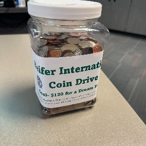 Jar full of coins