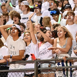 Student section cheering