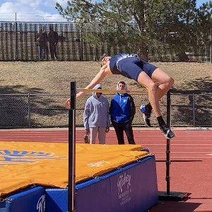 Student high jumping