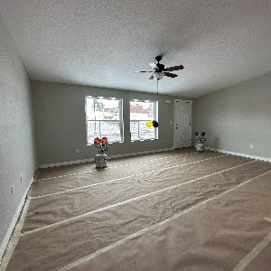 An empty living room