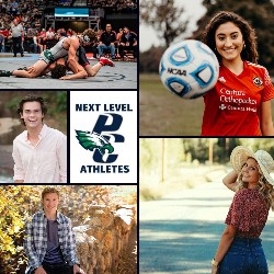 Photo collage of Pine Creek's 2021 Next Level Athletes