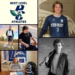 Photo collage of Pine Creek's 2021 Next Level Athletes