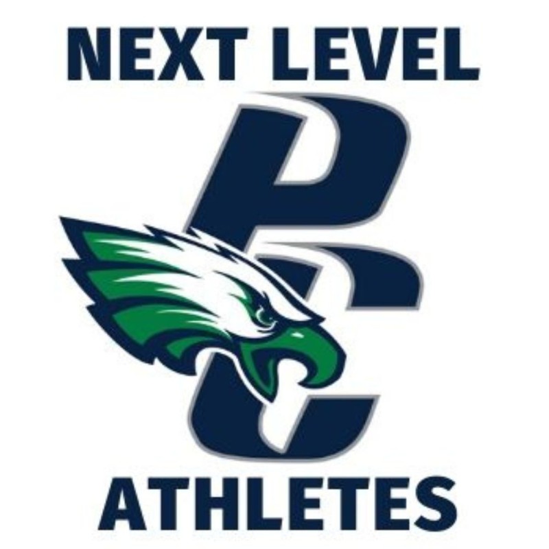 Pine Creek logo with the words "Next Level Athletes"