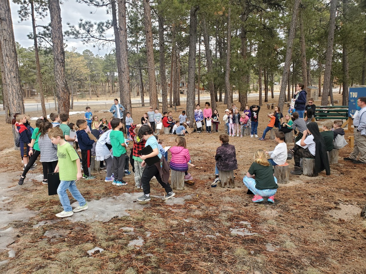 1st 3rd Grade Buddies in the Outdoor Classroom Edith