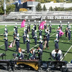 Marching Band performing at the Harrison Marching Festival 