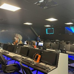 Room with rows of computers