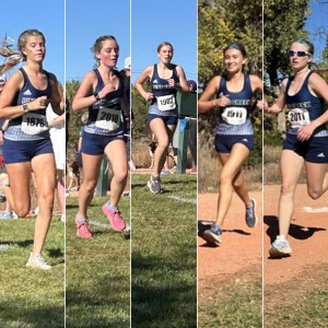 Collage of girls running