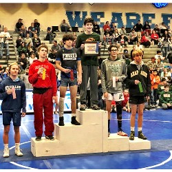 Pine Creek placers on medal stand