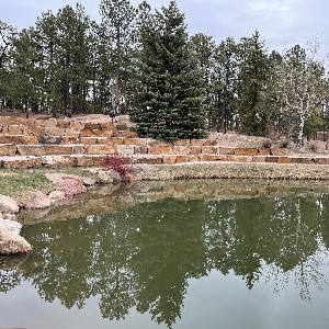 The lake at Fox Run Park 