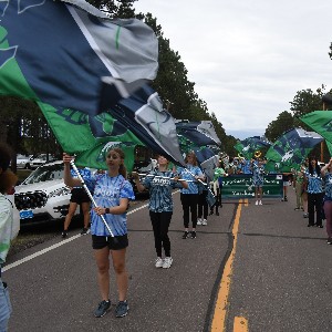 Color Guard performing at the Black Forest Parade