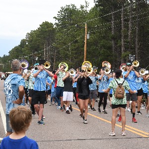 Marching Band performing at the Black Forest Parade