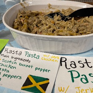 A favorite of the evening: Rasta Pasta