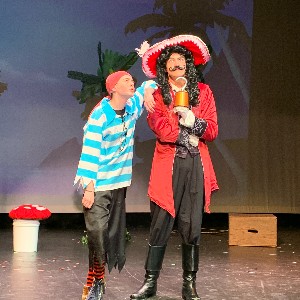 Captain Hook and Smee making a plan.