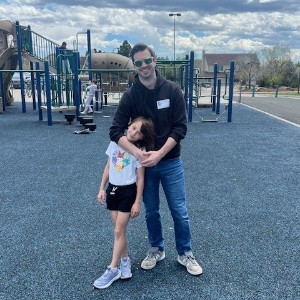 Dad and daughter play