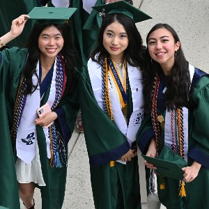 Three girls, smiling for the camera