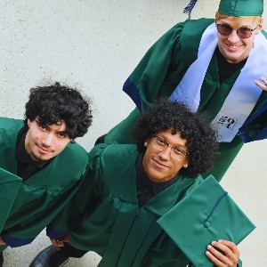 Students smiling