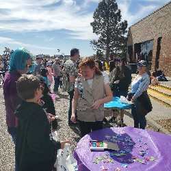 students at the spring egg hunt