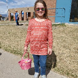 students at the spring egg hunt