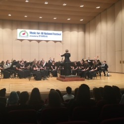 The PCHS Orchestra performs on stage.