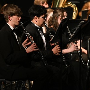 Three clarinet players