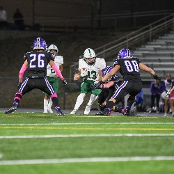 #13 engaged in a play on the field