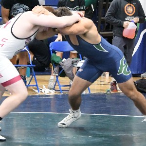 Wrestlers sparring