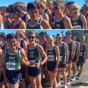 Collage of boys shots before the meet