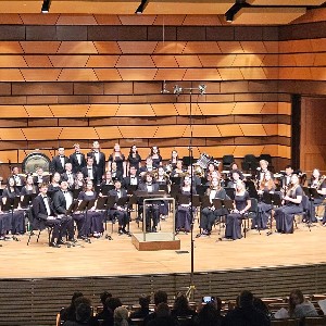 Wind Ensemble on stage at the 2024 Colorado State Concert Band Festival 