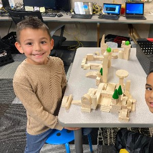 Students building future houses