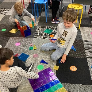 Students building future houses