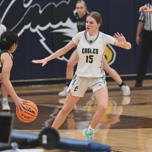 Basketball player playing