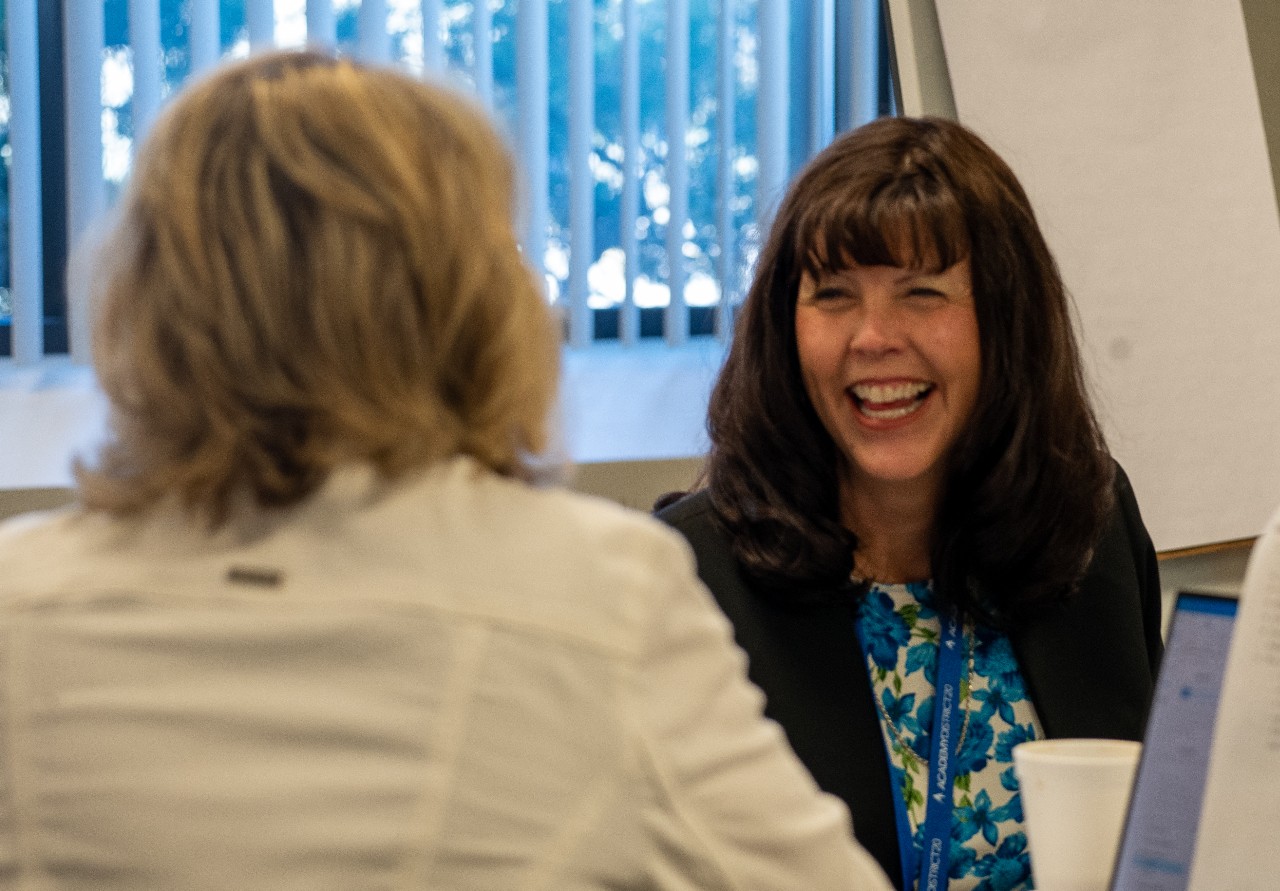 Superintendent Jinger Haberer smiling.