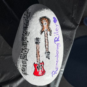 Remembering Riley with kindness rocks