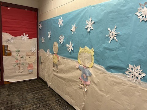 A Charlie Brown Christmas door 