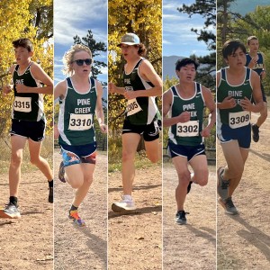 Collage of boys running in fall weather