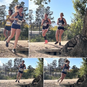 Collage of girls running 