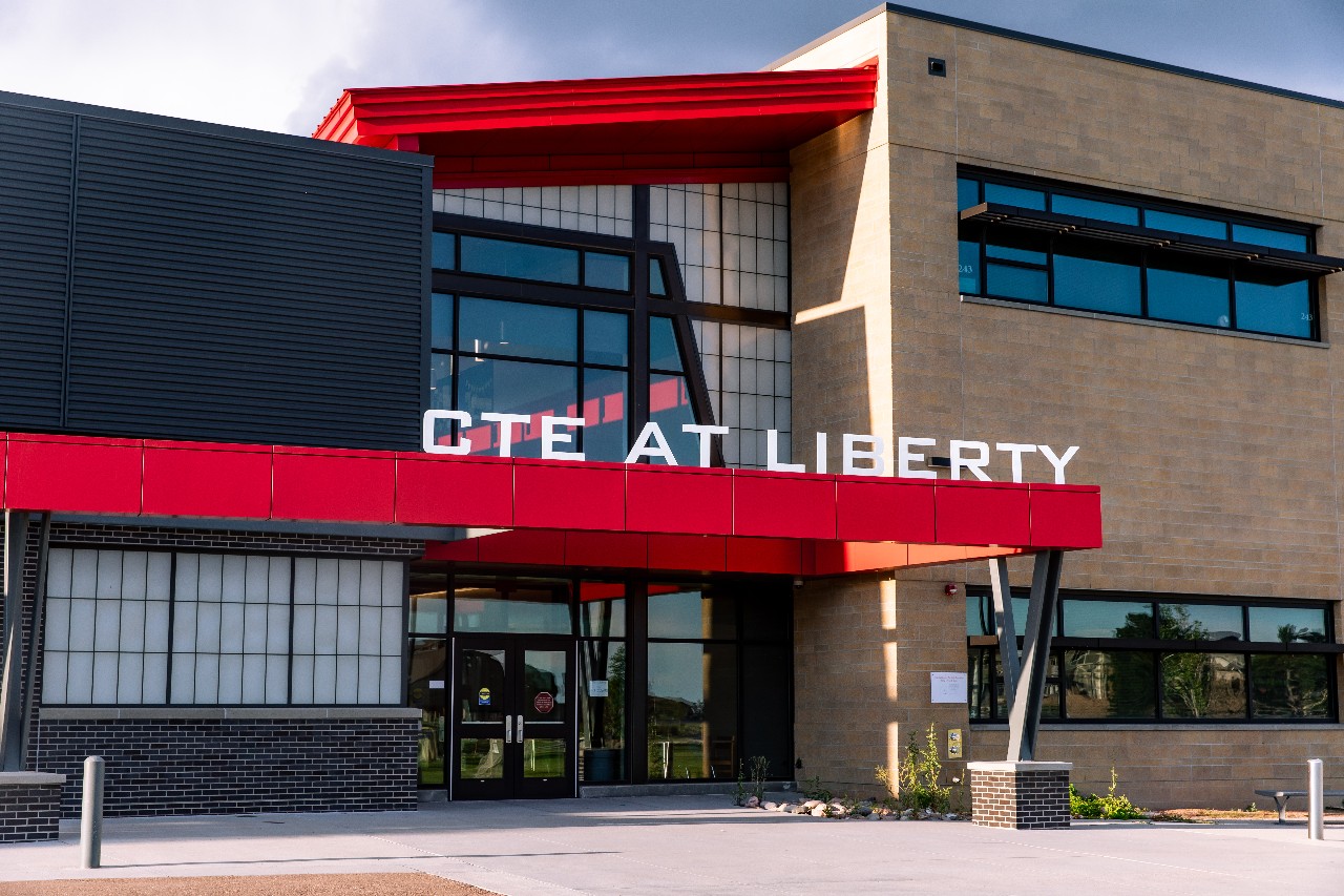 The CTE wing at Liberty High School.