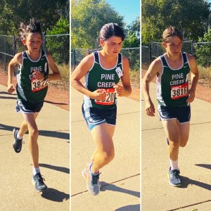 Collage of 3 boys running