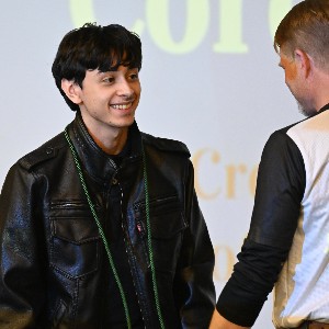 Students smiling at teacher