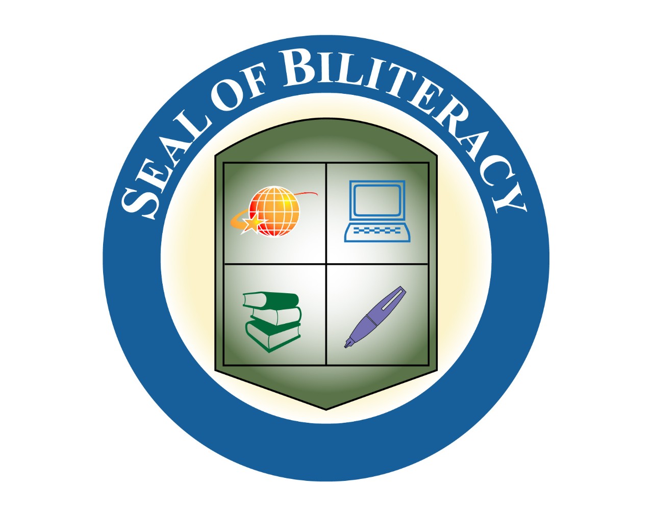 The Seal of Biliteracy logo.