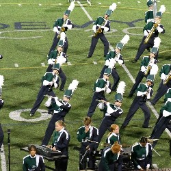 Marching band playing at Southern Regional Marching Band Competition