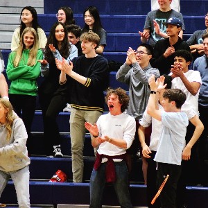 Student section cheering