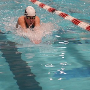 Lady Kadet swimming the breaststroke