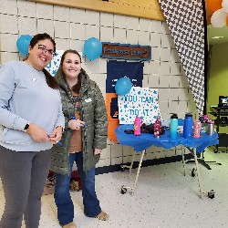 Parent helpers at the fun run