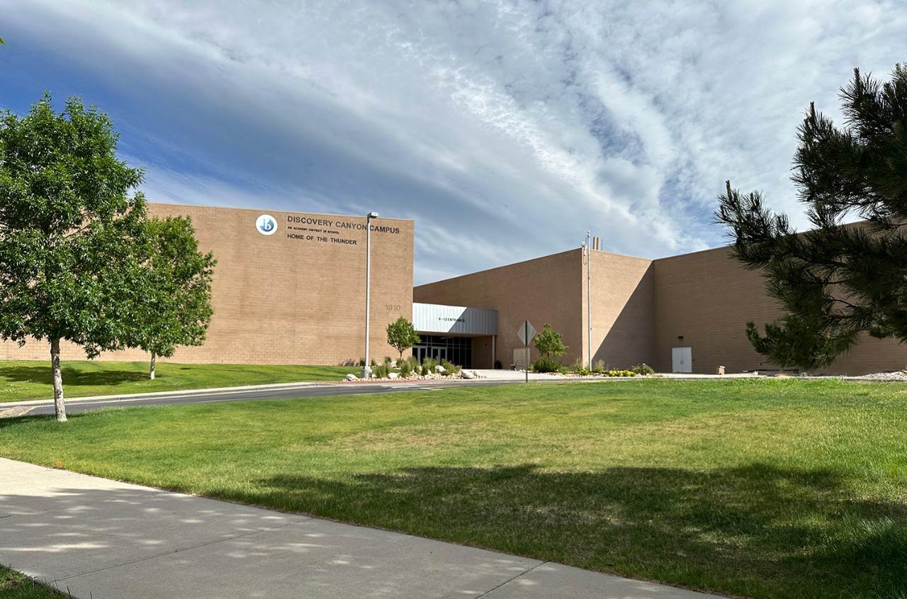 DCC High School from the outside.